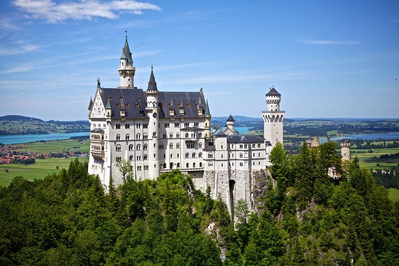 Fantasy landscape with castle